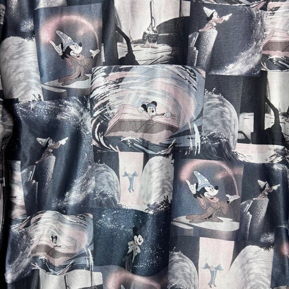 Vintage 70's Kennington Poly Mickey Mouse Fantasia Disney Shirt Disco men M - Picture 7 of 8